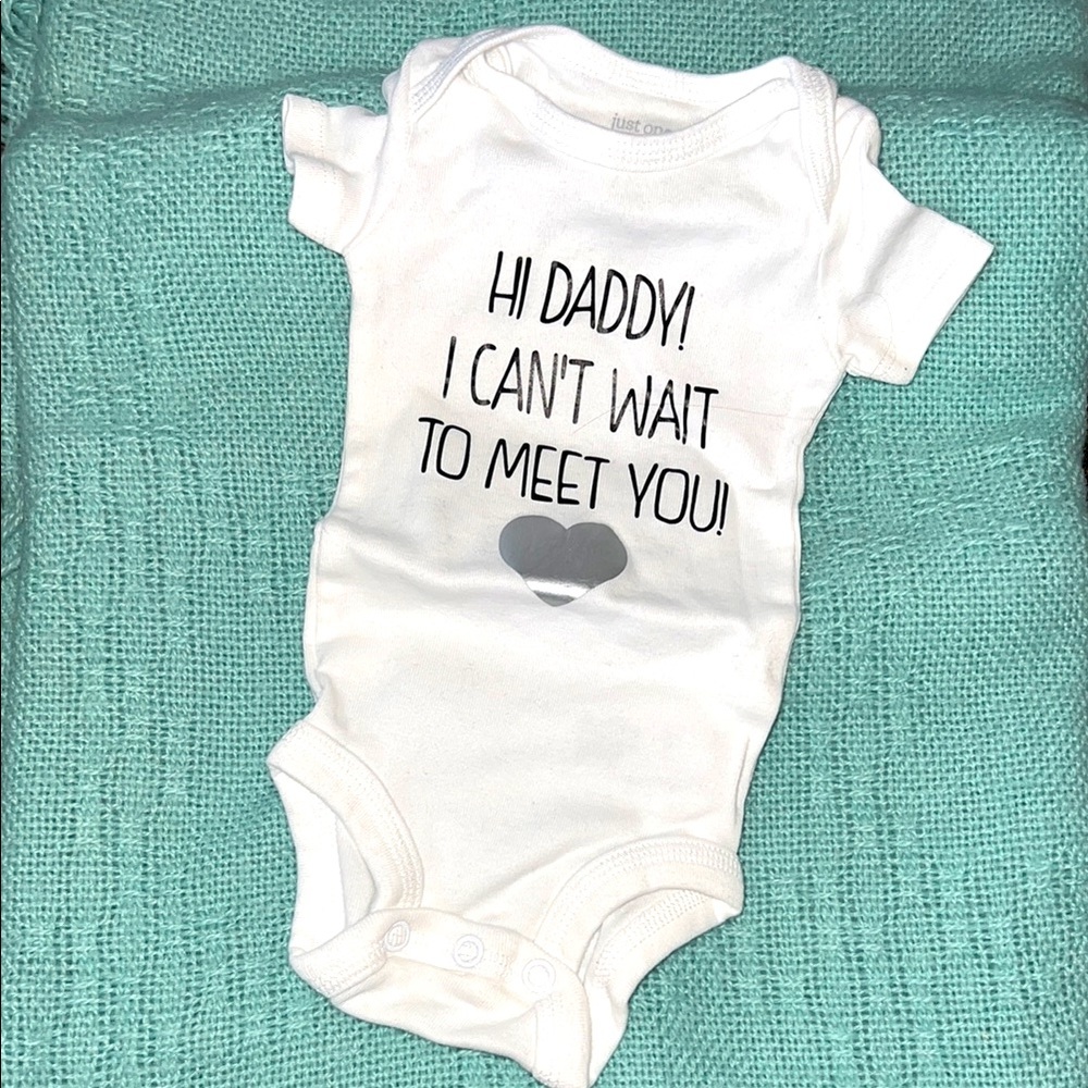 Newborn carters daddy one piece daddy outfit military
